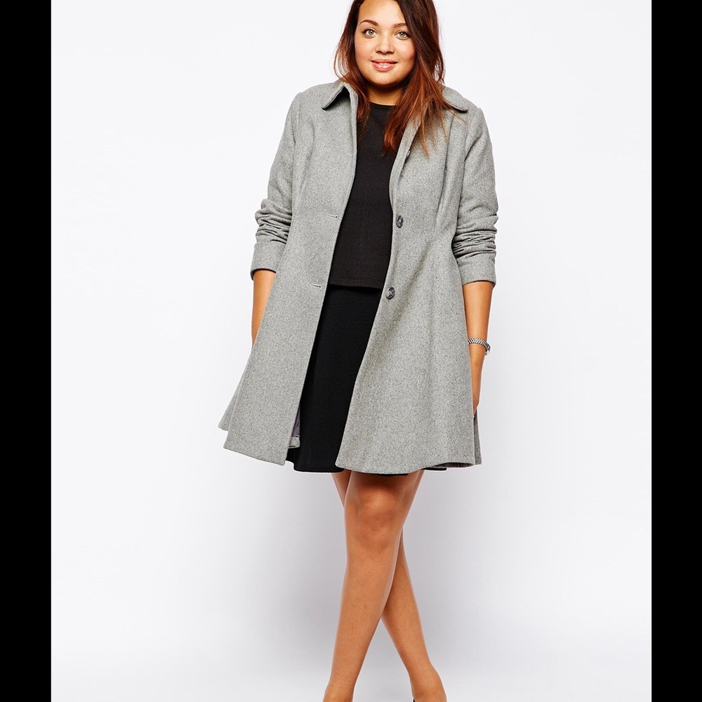 ASOS Gray Swing Coat